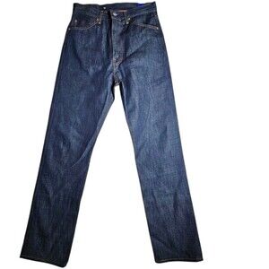 Levi's Vintage 1950's 701 Jeans Women's 31 X 34 Selvedge Denim Dark Indigo New